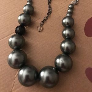 Michelle Sabika gray silver pearls